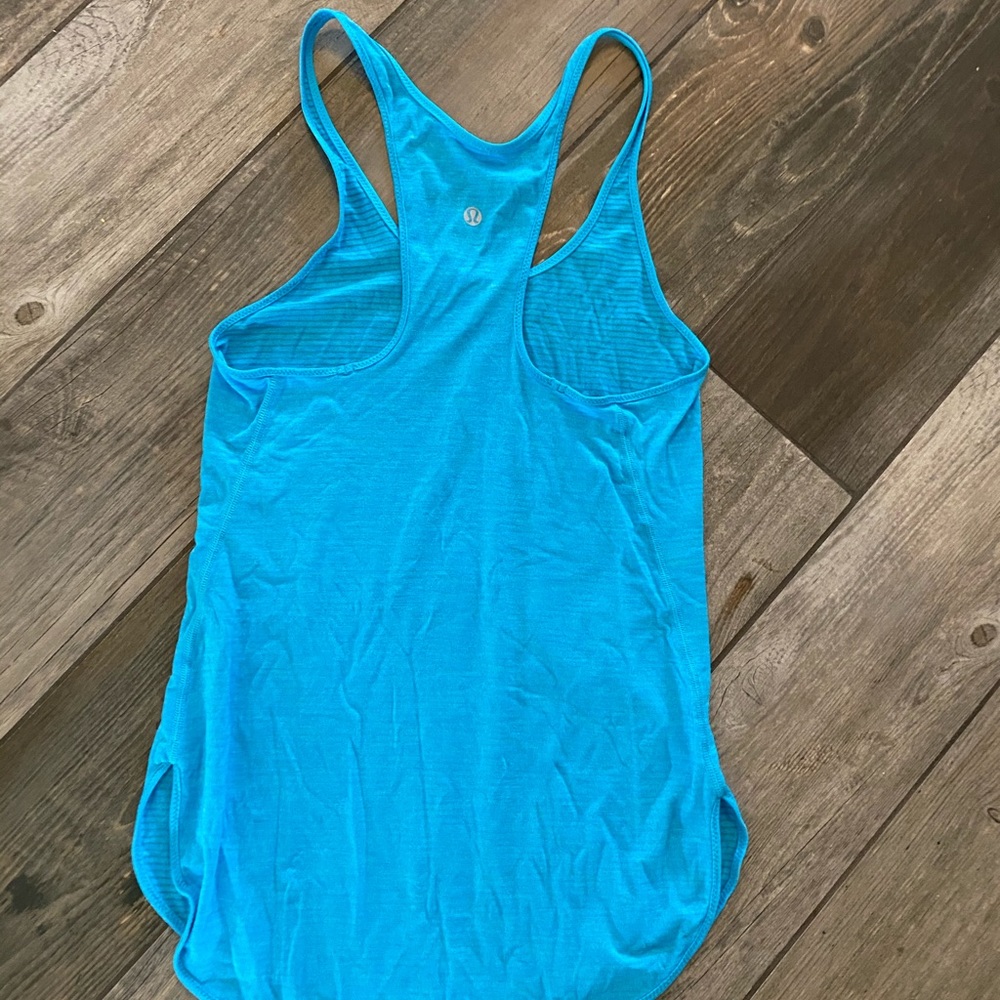 Lululemon Athletica blue tank top